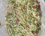 Foto del paso 3 de la receta: Espaguetis de calabacín (horno)