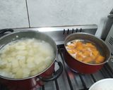Foto del paso 1 de la receta: Pastel de papa y zapallo con relleno de acelga