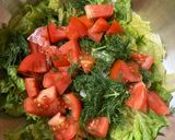 A picture of step 1 of Feta Salad/Salad Keju Feta.