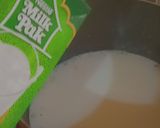 A picture of step 1 of Caramel Firni.