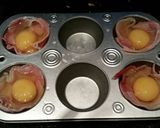 A picture of step 4 of mini breakfast bites.