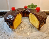 Foto del paso 16 de la receta: Bizcocho de mantequilla y naranja con ganache de chocolate