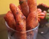 A picture of step 4 of Suji potato fingers.