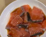 Foto langkah ke 4 dari resep Salmon Mentai Rice.