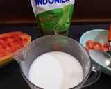Foto langkah ke 1 dari resep Papaya Pudding with Creamy Matcha.