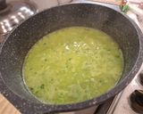 Foto del passaggio 6 della ricetta Risotto Verde alla Crema di Piselli con Pancetta Croccante