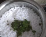A picture of step 2 of Sabudana Vada.