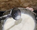 A picture of step 2 of Sago Pearls kheer.