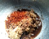 A picture of step 4 of Eggplant mint gothsu/curry.