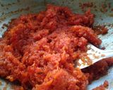 A picture of step 4 of Carrot Burfi.