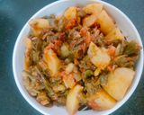 लोबिया आलू की सब्जी (lobia aloo ki sabzi recipe in Hindi) रेसिपी चरण 4 फोटो