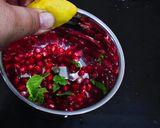 A picture of step 2 of Pomegranate Granita.