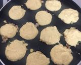 A picture of step 3 of Chana dal Appam stuffed with Peanut Masala.