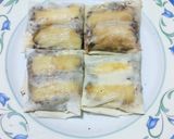 Foto langkah ke 4 dari resep Lumpia Pisang Coklat Keju.
