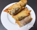 A picture of step 5 of Baked Shami Kabab Spring Rolls.