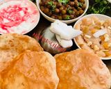 A picture of step 2 of Navratri thali.