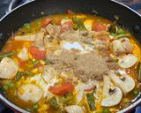 A picture of step 8 of Vegetable Caldin.