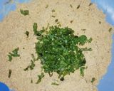 A picture of step 1 of Brinjal fry.