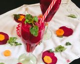 A picture of step 2 of Beetroot and carrot juice (healthy summer drink).