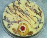 A picture of step 1 of Custard fruits pudding.