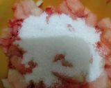 A picture of step 1 of Watermelon and milk🤩.