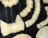 A picture of step 8 of Bow pies, caterpillar bread, and others.