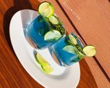 A picture of step 6 of Fizz blue🍹.