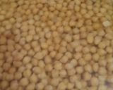 A picture of step 1 of Aloo Chana chaat.