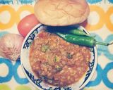 A picture of step 8 of Chane ki daal with turai.