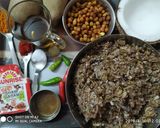 A picture of step 1 of Banana flower ghanto (mocha ghanto)(pure veg).