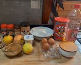 Foto del paso 1 de la receta Bizcocho saludable de avena y manzana especiado al microondas