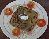 A picture of step 19 of Dhania Parantha.