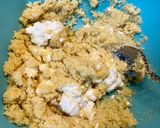 A picture of step 7 of Basbousa Mix Cake 🥰.