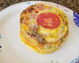 A picture of step 7 of Baked Taco Cup Egg.