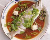 รูปขั้นตอนการทำที่ 2 ของ กะพงนึ่งซีอิ๊ว v.2🐟 / Steamed fish with soy sauce 🐟