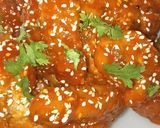 A picture of step 8 of Korean sticky chicken wings❤.