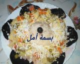 صورة لخطوة 3 من وصفة سلطة بالأرز والخضر صحية روعة 😋👍