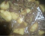 A picture of step 4 of Beef biryani.