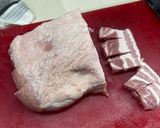 A picture of step 1 of Sonoran-Style Pork Belly Tacos.