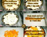 A picture of step 1 of Cauliflower And Carrot Manchurian.