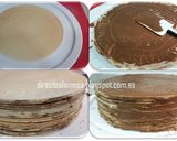 Foto del paso 2 de la receta Tarta de obleas y crema de cacao
