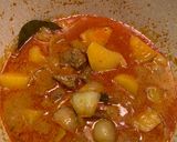 A picture of step 6 of Beef Massaman Curry.