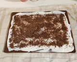 Une image de l'étape 3 de Bûche chocolat coco.