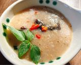 Hình bước làm 3 của món Cháo nấm tràm