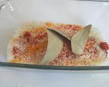 A picture of step 1 of Leftover chicken rice casserole.