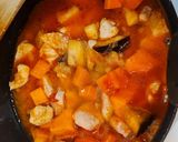 Foto del paso 4 de la receta: Guiso de pollo con berenjena y boniato
