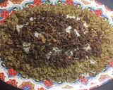 A picture of step 13 of Lamb Chops with Freekeh and Rice Flavored with Mastic.