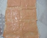 Foto del paso 1 de la receta: Arrollado de pan molde relleno de salmón ahumado y palmitos
