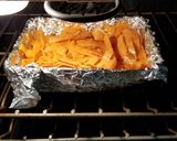 A picture of step 4 of Simple Side dishes: sweet potato ribbons with garlic spinach.