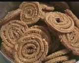 A picture of step 3 of Rice flour Chakli (murukku).